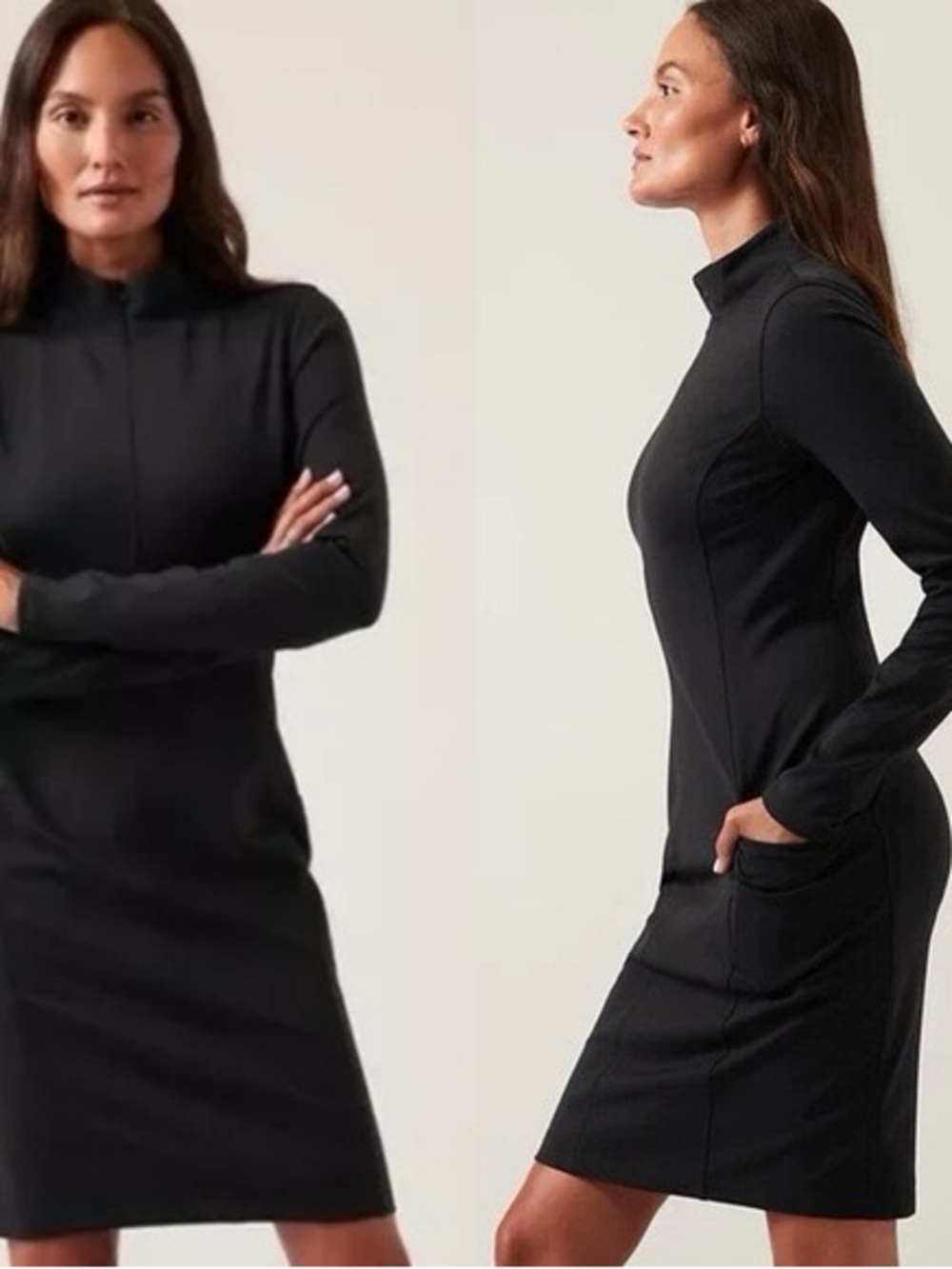 NWT Athleta Delaney Long-Sleeve Dress
